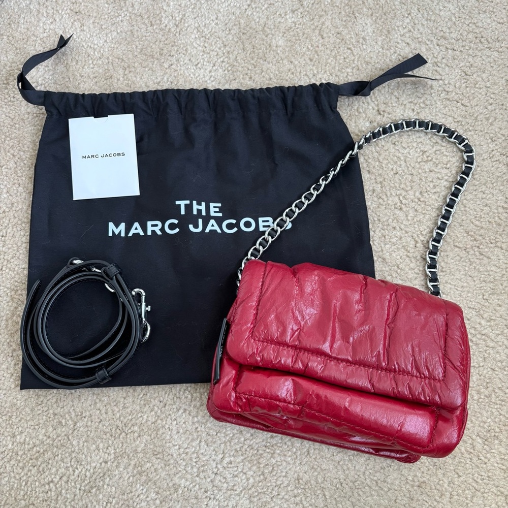 Marc Jacobs the pillow bag Red Shoulder Bag with crossbody strap